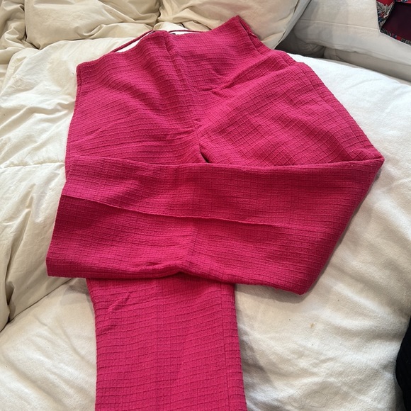 Zara Pink Textured SuitPant Size Small - Picture 1 of 6